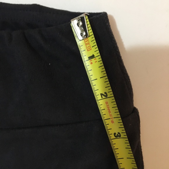 Dark Navy Faux Suede Leggings (Small) - Picture 11 of 11